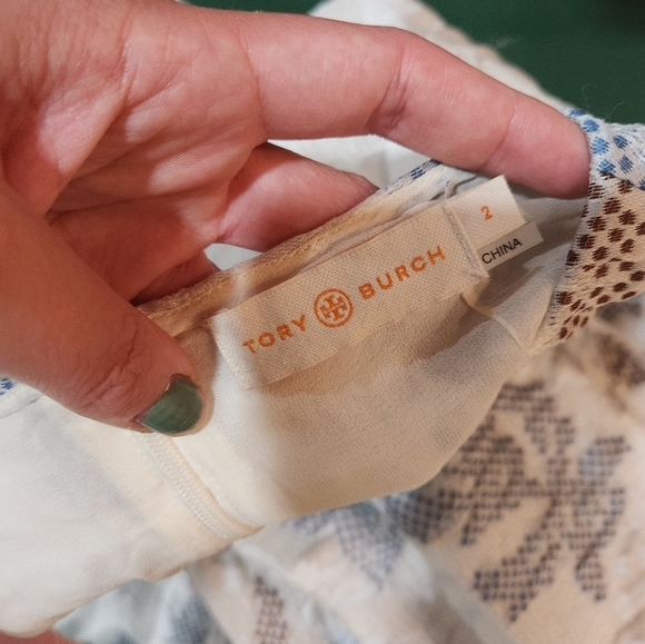 Tory Burch Jacquard Cloque Dahlia Ivory Gown Dress Formal - Picture 6 of 11